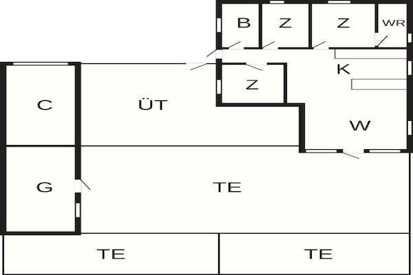 Foto van 6 persoons vakantie huis in Brovst - Vakantiehuis in Brovst - FloorPlan