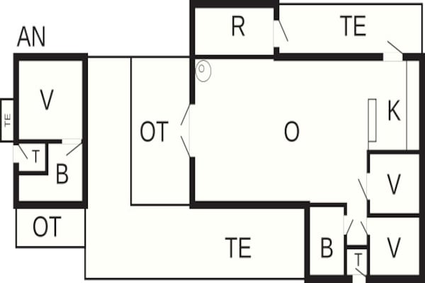 Foto van 7 persoons vakantie huis in Blokhus - Vakantiehuis in Blokhus - FloorPlan
