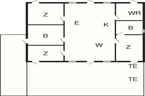 Foto van 6 persoons vakantie huis in Slagelse - Vakantiehuis in Slagelse - FloorPlan