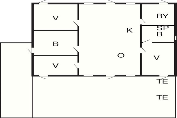 Foto van 6 persoons vakantie huis in Slagelse - Vakantiehuis in Slagelse - FloorPlan