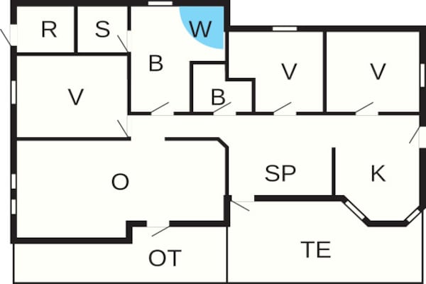 Foto van 7 persoons vakantie huis in Gilleleje - Vakantiehuis in Gilleleje - FloorPlan