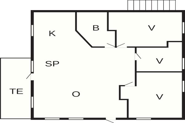 Foto van 6 persoons vakantie huis in HOSTELAND - Vakantiehuis in Hosteland - FloorPlan