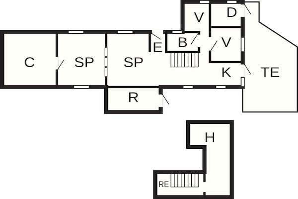 Foto van Charmant huisje vlakbij het bos in Farsø - Vakantiehuis in Farsø - FloorPlan