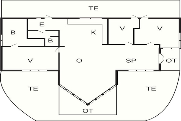 Foto van 6 persoons vakantie huis in Ebeltoft - Vakantiehuis in Ebeltoft - FloorPlan