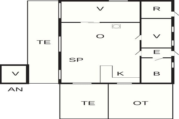Foto van 6 persoons vakantie huis in Rude - Vakantiehuis in Rude - FloorPlan