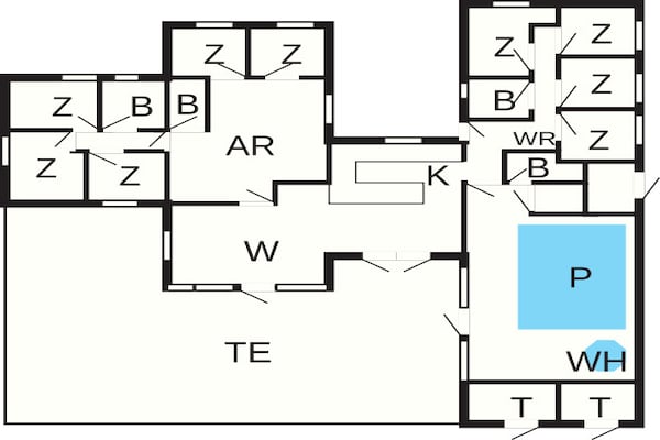 Foto van 22 persoons vakantie huis in Jerup - Vakantiehuis in Jerup - FloorPlan