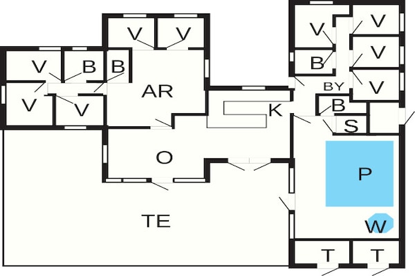 Foto van 22 persoons vakantie huis in Jerup - Vakantiehuis in Jerup - FloorPlan