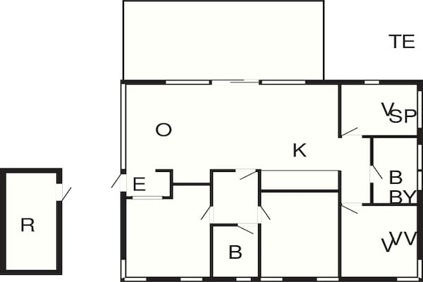 Foto van Rustig vakantiehuisje-By Traum - Vakantiehuis in Bogense - FloorPlan