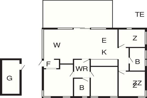 Foto van Rustig vakantiehuisje-By Traum - Vakantiehuis in Bogense - FloorPlan