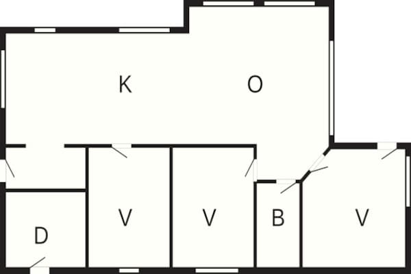 Foto van 6 persoons vakantie huis in Løkken - Vakantiehuis in Løkken - FloorPlan