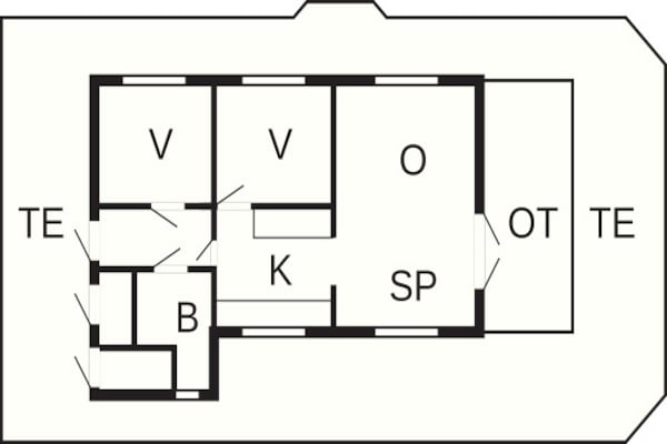 Foto van Gezellige Kusthut Rustplaats-By Traum - Vakantiehuis in Hurup Thy - FloorPlan