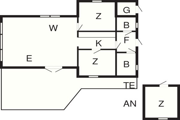 Foto van Gezellige Blokhut Toevluchtsoord-By Traum - Vakantiehuis in Oksbøl - FloorPlan