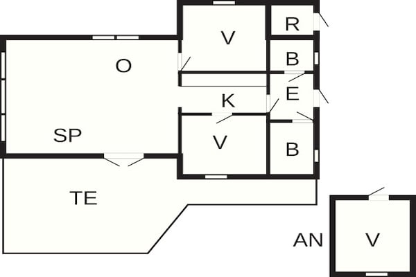 Foto van Gezellige Blokhut Toevluchtsoord-By Traum - Vakantiehuis in Oksbøl - FloorPlan