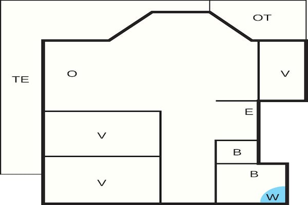 Foto van 6 persoons vakantie huis in Saltum - Vakantiehuis in Saltum - FloorPlan