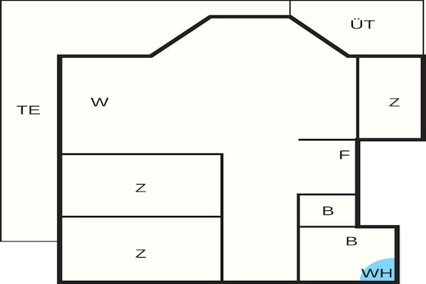 Foto van 6 persoons vakantie huis in Saltum - Vakantiehuis in Saltum - FloorPlan