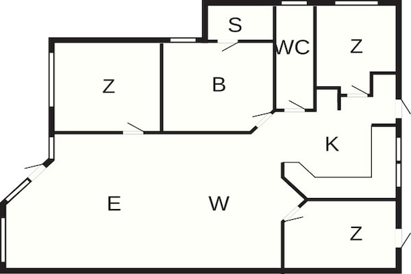 Foto van 6 persoons vakantie huis in Løkken - Vakantiehuis in Løkken - FloorPlan