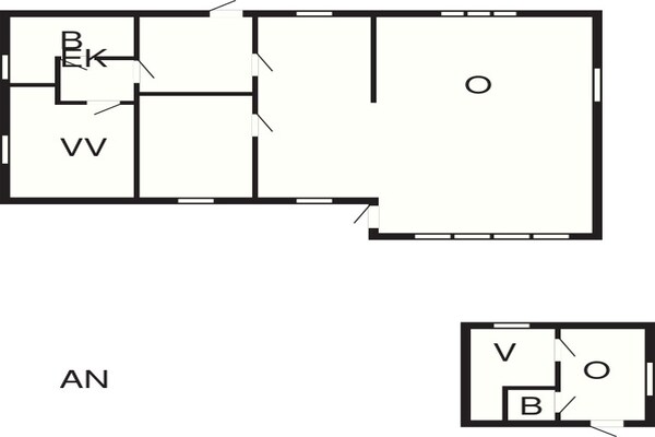 Foto van 6 persoons vakantie huis in Væggerløse - Vakantiehuis in Væggerløse - FloorPlan