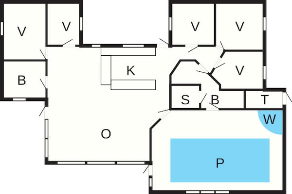 Foto van 12 persoons vakantie huis in Væggerløse - Vakantiehuis in Væggerløse - FloorPlan