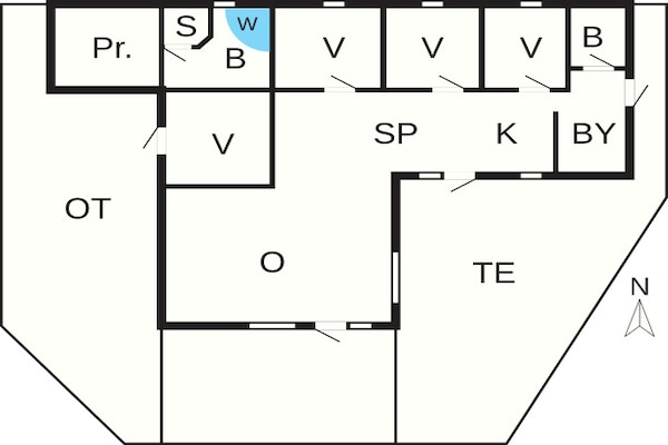 Foto van 8 persoons vakantie huis in Fjerritslev - Vakantiehuis in Fjerritslev - FloorPlan