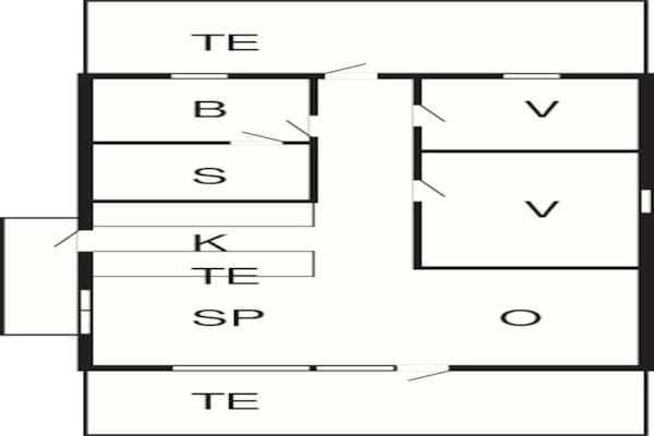 Foto van 6 persoons vakantie huis in Ringkøbing - Vakantiehuis in Ringkøbing - FloorPlan
