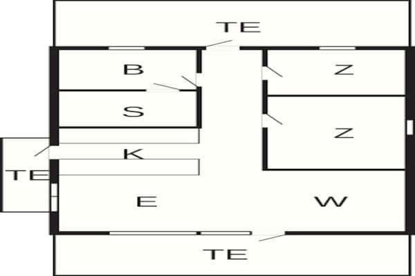 Foto van 6 persoons vakantie huis in Ringkøbing - Vakantiehuis in Ringkøbing - FloorPlan