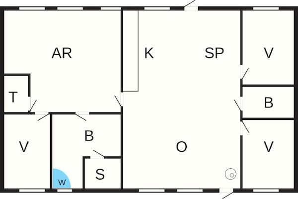 Foto van 6 persoons vakantie huis in Løkken - Vakantiehuis in Løkken - FloorPlan