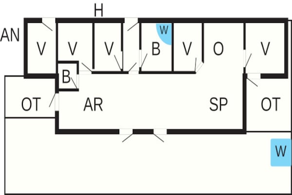 Foto van 12 persoons vakantie huis in Ansager - Vakantiehuis in Ansager - FloorPlan