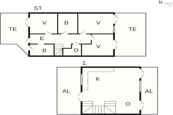 Foto van Vakantiehuis op een vakantiepark in Ebeltoft - Vakantiehuis in Ebeltoft - FloorPlan