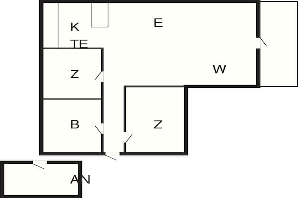 Foto van 6 persoons vakantie huis in Harboøre - Vakantiehuis in Harboøre - FloorPlan