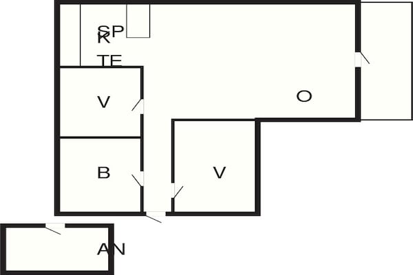 Foto van 6 persoons vakantie huis in Harboøre - Vakantiehuis in Harboøre - FloorPlan
