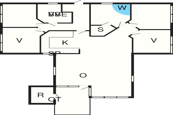 Foto van 8 persoons vakantie huis in Ansager - Vakantiehuis in Ansager - FloorPlan
