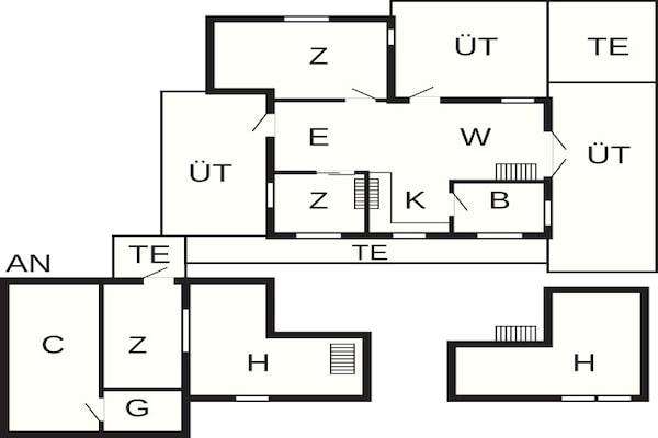 Foto van 6 persoons vakantie huis in Løkken - Vakantiehuis in Løkken - FloorPlan
