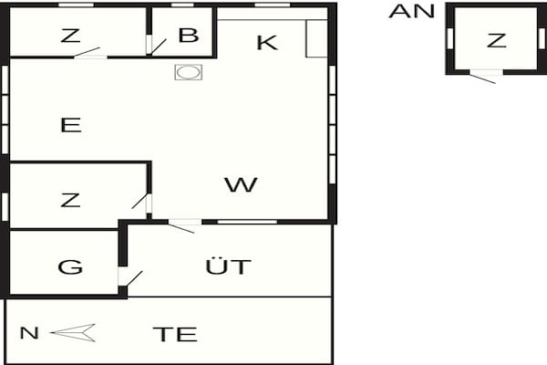 Foto van 6 persoons vakantie huis in Gedser - Vakantiehuis in Gedser - FloorPlan