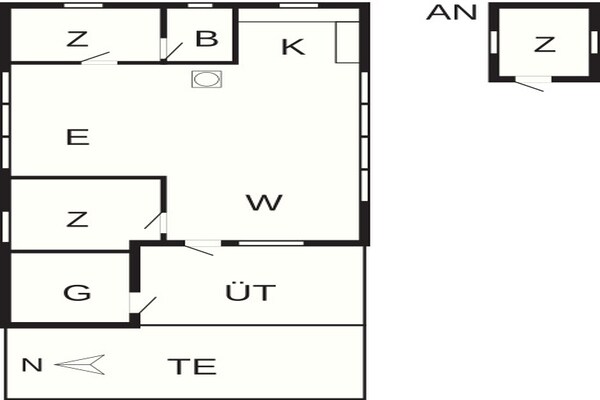 Foto van 6 persoons vakantie huis in Gedser - Vakantiehuis in Gedser - FloorPlan