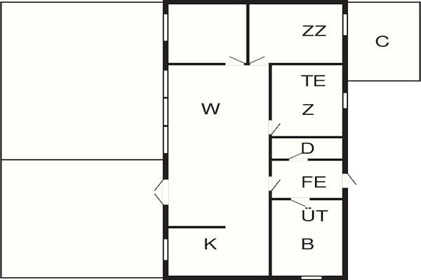 Foto van 6 persoons vakantie huis in Hurup Thy - Vakantiehuis in Hurup Thy - FloorPlan