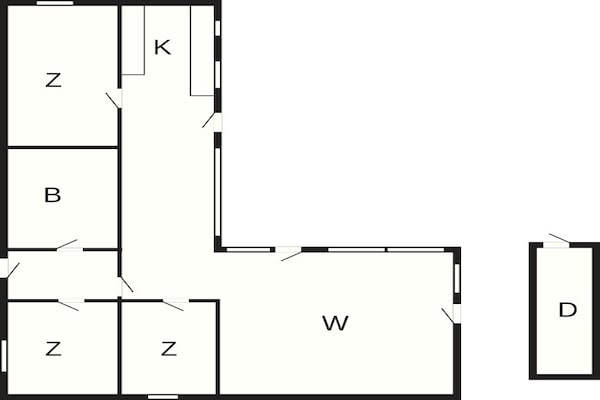 Foto van 6 persoons vakantiehuis - Vakantiehuis in Tisvildeleje - FloorPlan