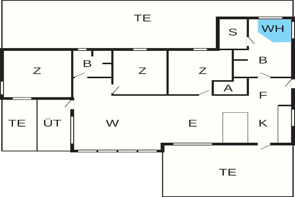 Foto van 6 persoons vakantie huis in Løkken - Vakantiehuis in Løkken - FloorPlan