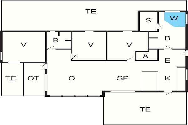 Foto van 6 persoons vakantie huis in Løkken - Vakantiehuis in Løkken - FloorPlan