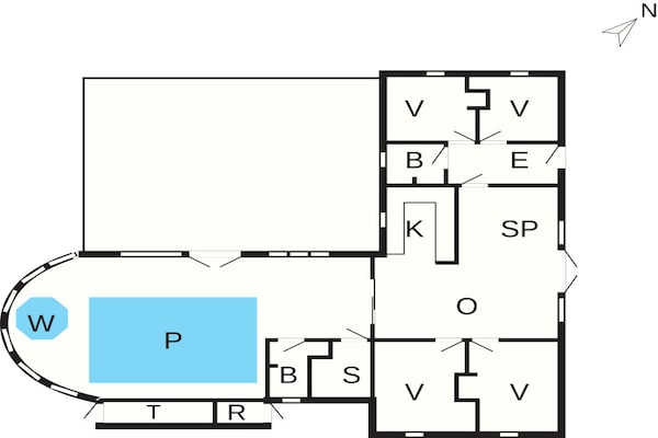 Foto van 10 persoons vakantie huis in Ringkøbing - Vakantiehuis in Ringkøbing - FloorPlan