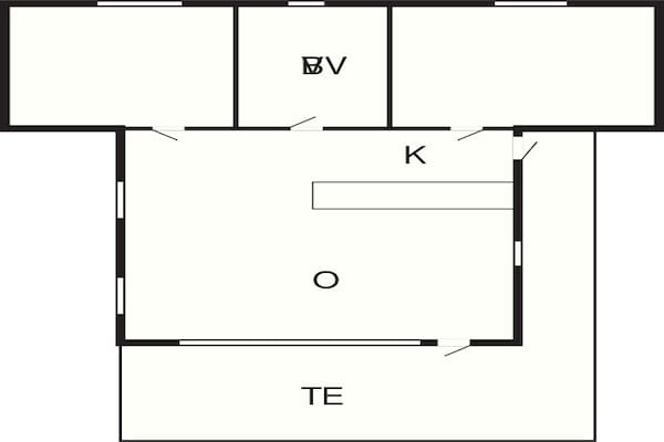 Foto van 6 persoons vakantie huis in Nibe - Vakantiehuis in Nibe - FloorPlan