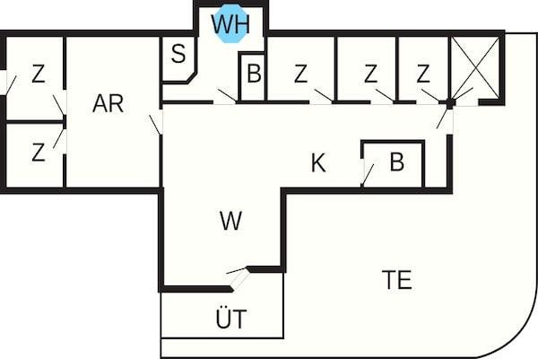 Foto van 12 persoons vakantie huis in Ebeltoft - Vakantiehuis in Ebeltoft - FloorPlan