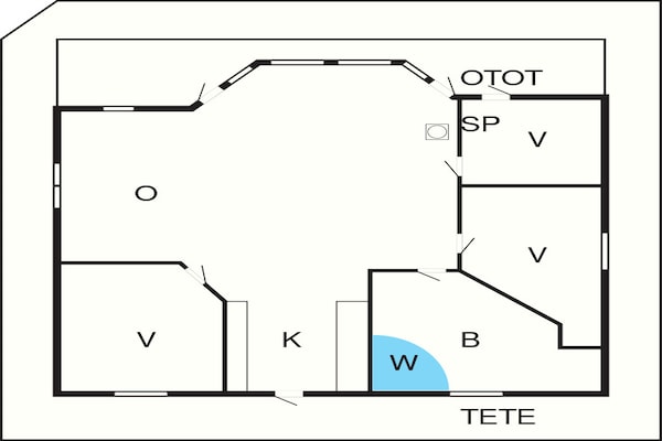 Foto van 6 persoons vakantie huis in Ulfborg - Vakantiehuis in Ulfborg - FloorPlan