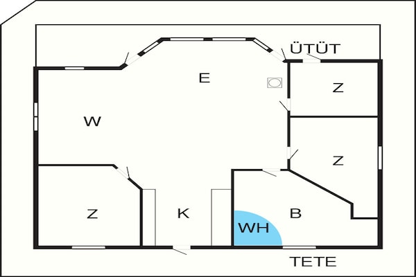 Foto van 6 persoons vakantie huis in Ulfborg - Vakantiehuis in Ulfborg - FloorPlan