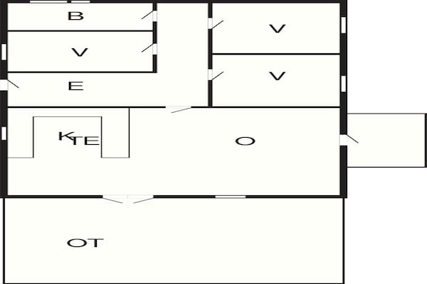 Foto van 6 persoons vakantie huis in Glesborg - Vakantiehuis in Glesborg - FloorPlan
