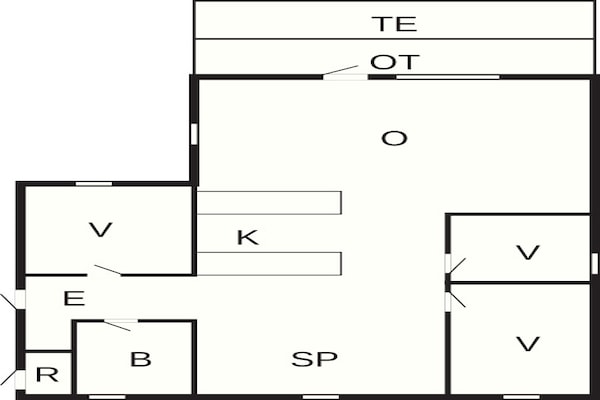 Foto van 6 persoons vakantie huis in Nørre Nebel - Vakantiehuis in Nørre Nebel - FloorPlan
