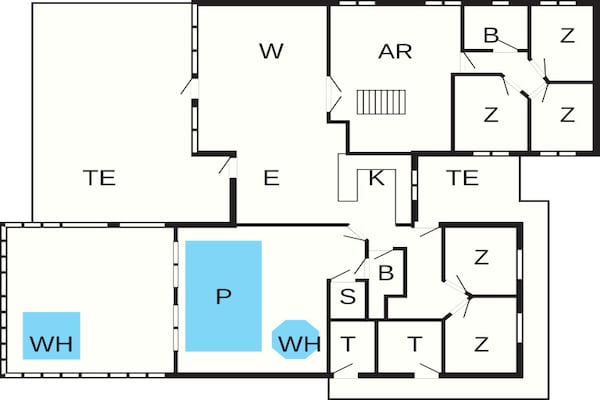 Foto van 14 persoons vakantie huis in Vejby - Vakantiehuis in Vejby - FloorPlan