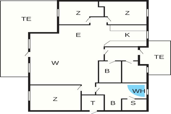 Foto van Schilderachtig verblijf bij de golfclub - Vakantiehuis in Aabenraa - FloorPlan