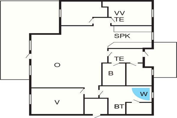 Foto van Schilderachtig verblijf bij de golfclub - Vakantiehuis in Aabenraa - FloorPlan