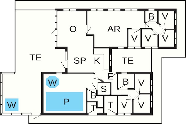Foto van Luxe retraite in Blavand -- By Traum Ferienwohnungen - FloorPlan