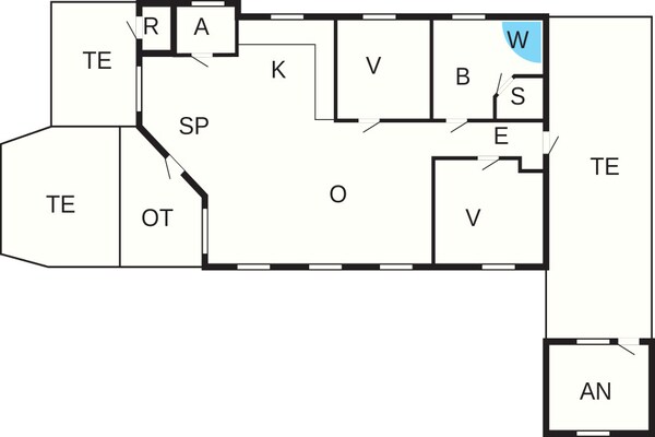 Foto van 6 persoons vakantie huis in Hjørring - Vakantiehuis in Hjørring - FloorPlan